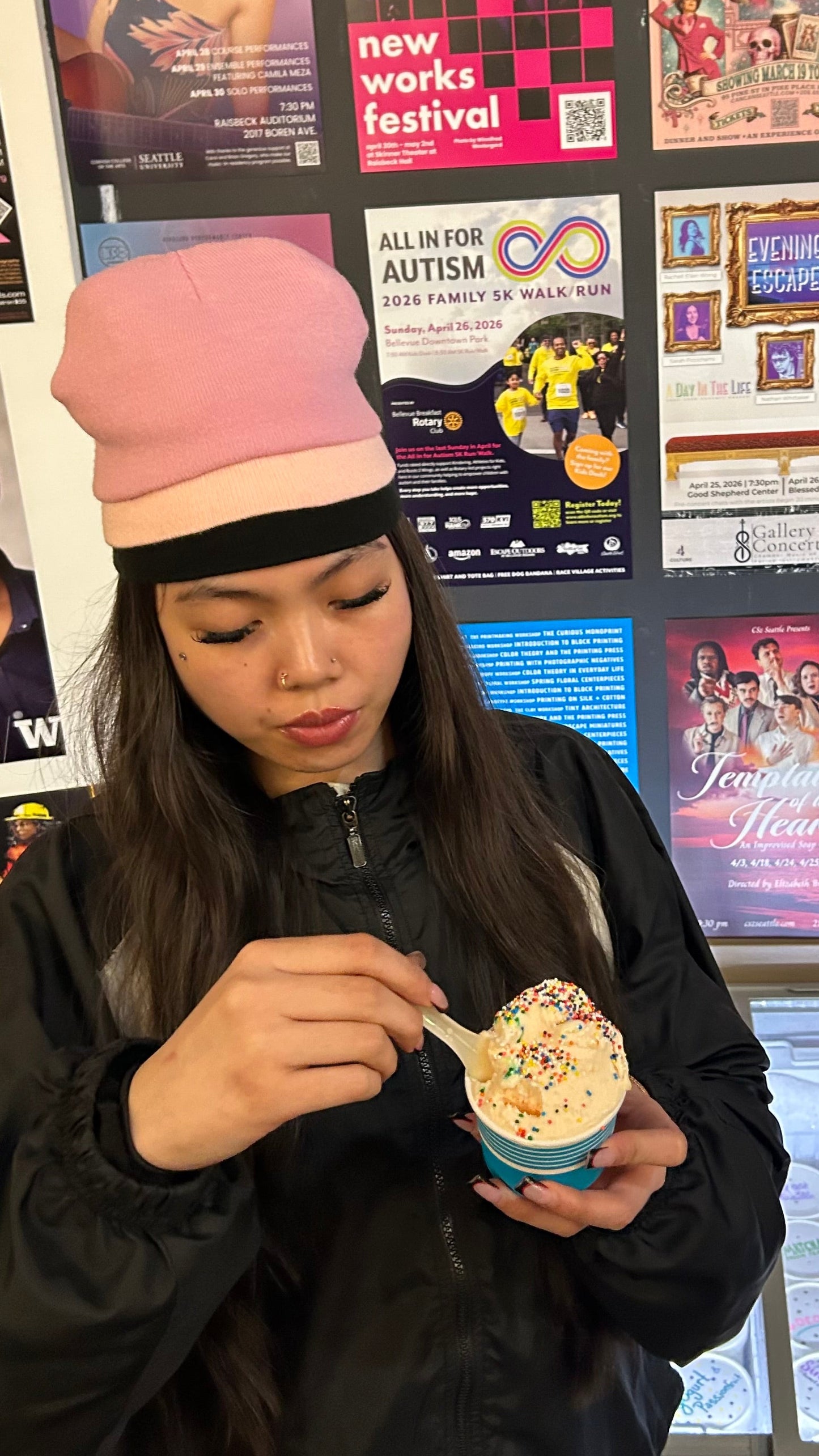 “Bubble Gelato” Triple Layered Beanie