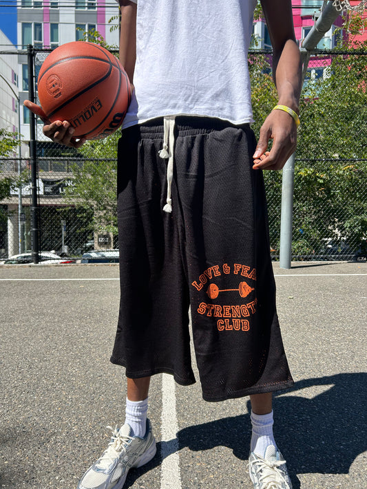 "Rotten Orange" Reversible Mesh Shorts