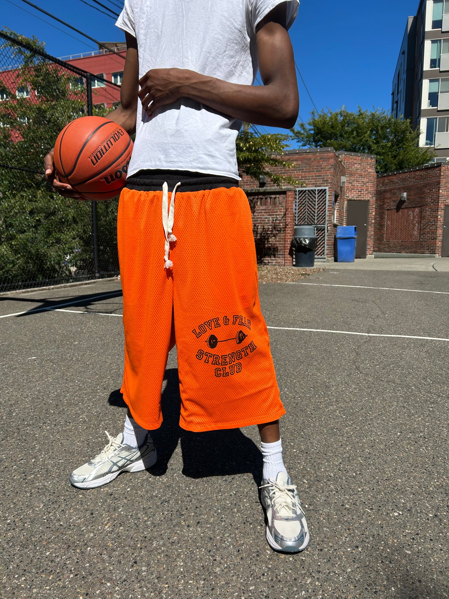 "Rotten Orange" Reversible Mesh Shorts